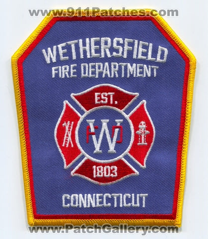 Wethersfield Fire Department Patch Connecticut CT