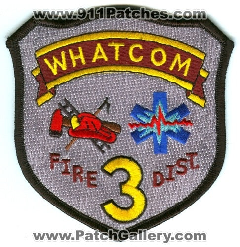 Whatcom County Fire District 3 Patch Washington WA
