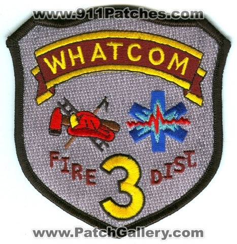 Whatcom County Fire District 3 Patch Washington WA