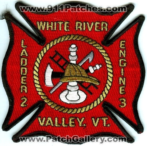 White River Valley Fire Department Engine 3 Ladder 2 Patch Vermont VT