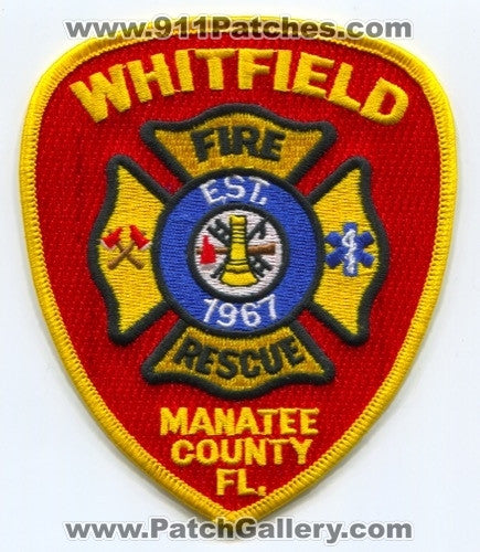 Whitfield Fire Rescue Department Patch Florida FL