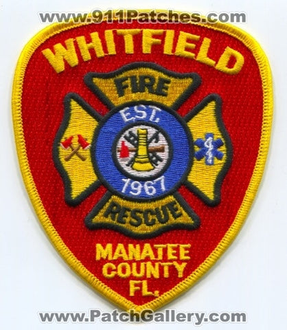 Whitfield Fire Rescue Department Patch Florida FL