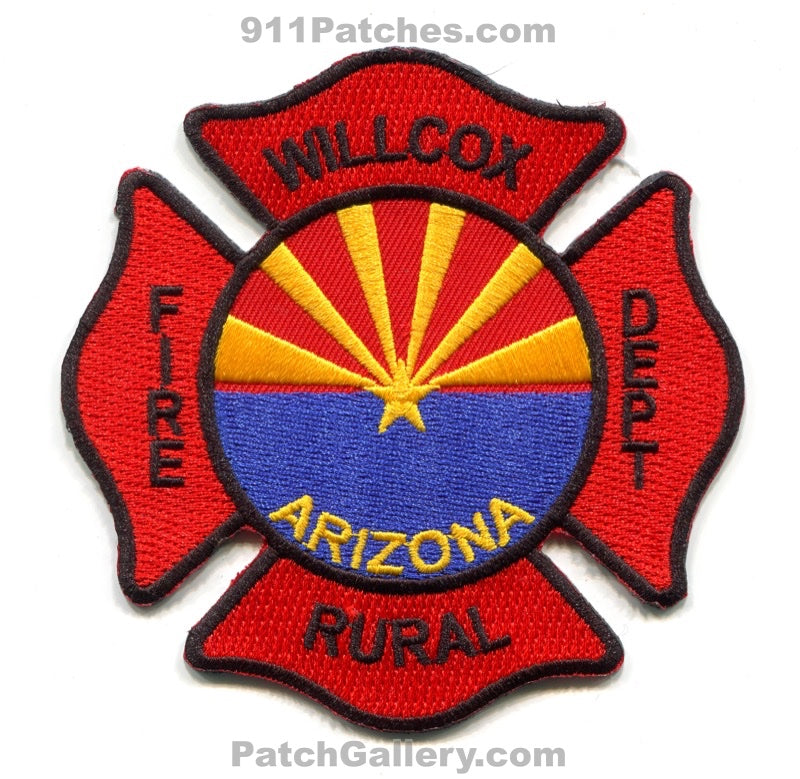 Willcox Rural Fire Department Patch Arizona AZ