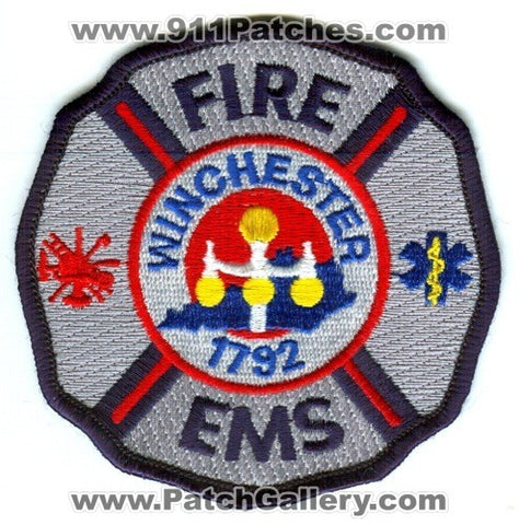 Winchester Fire EMS Department Patch Kentucky KY