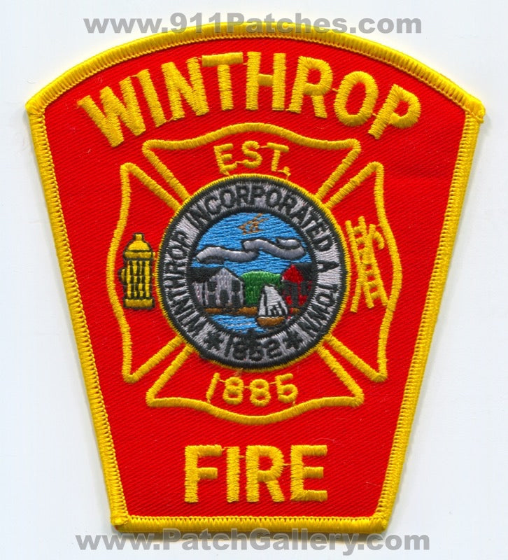 Winthrop Fire Department Patch Massachusetts MA