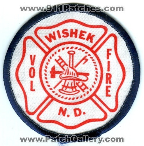 Wishek Volunteer Fire Department Patch North Dakota ND