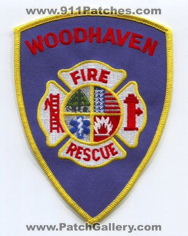 Woodhaven Fire Rescue Department Patch Michigan MI