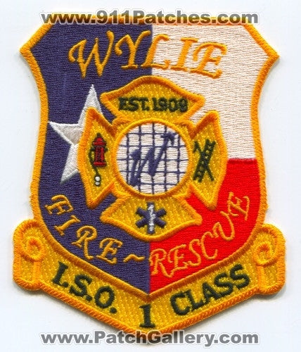 Wylie Fire Rescue Department Patch Texas TX