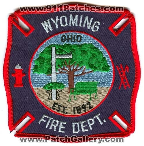 Wyoming Fire Department Patch Ohio OH