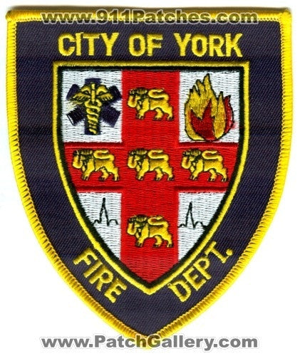 York Fire Department Patch Nebraska NE